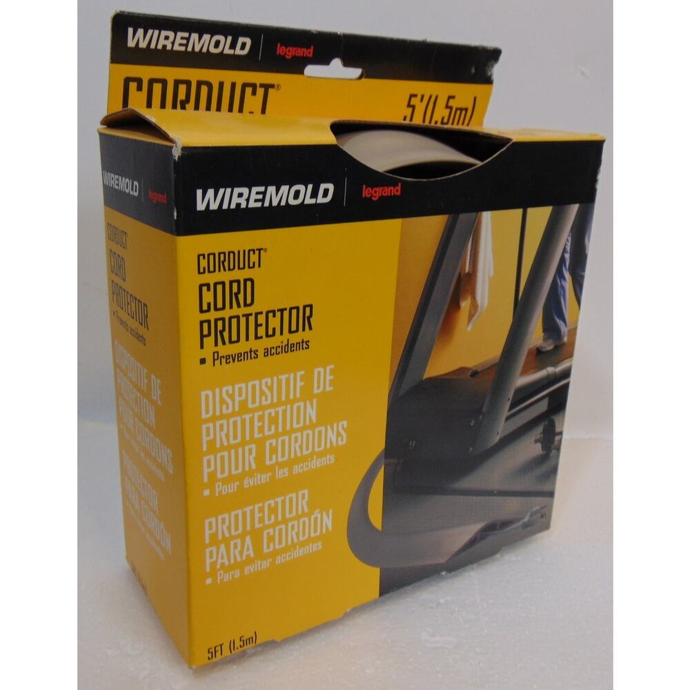 Legrand Wiremold Over Floor Cord Safety Protector 5 ft 1Channel Ivory Prevention